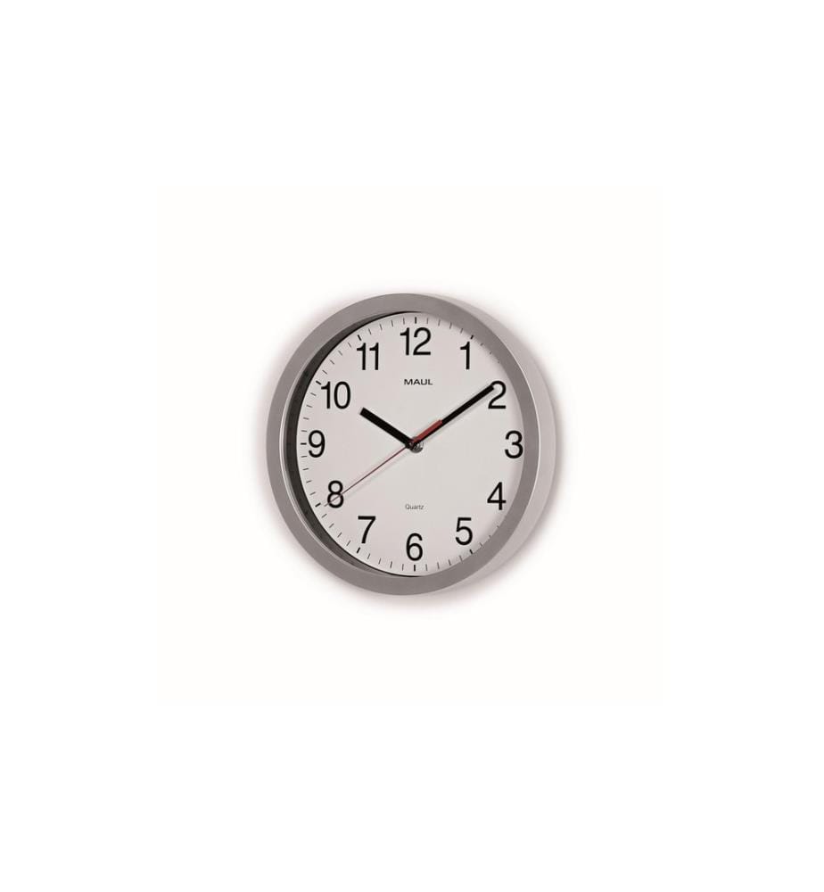 MAUL - Wanduhr MAUL -run Ø 25 cm Silber/Weiss