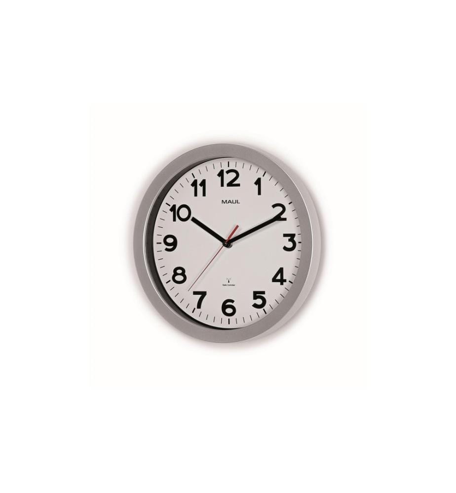 MAUL - Wanduhr MAUL -step Ø 30 cm Silber/Weiss