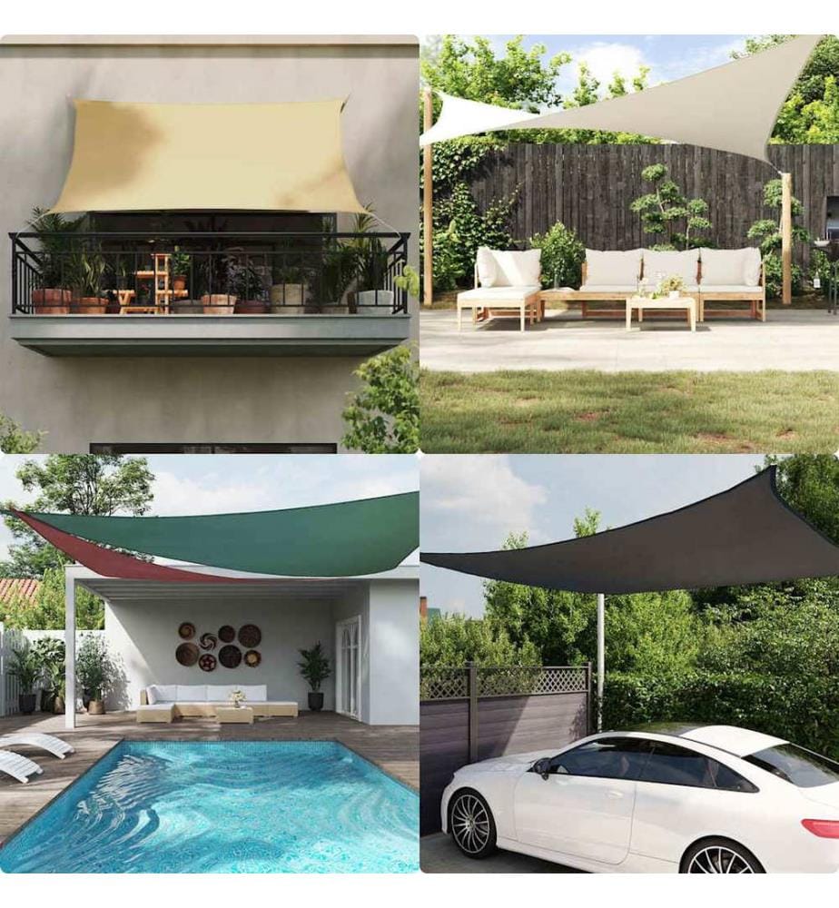 vidaXL Voile de parasol tissu oxford rectangulaire 2x3 m bleu