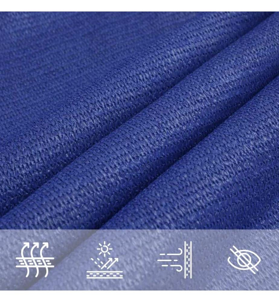 vidaXL Sonnensegel 160 g/m² Blau 2,5x3,5 m HDPE
