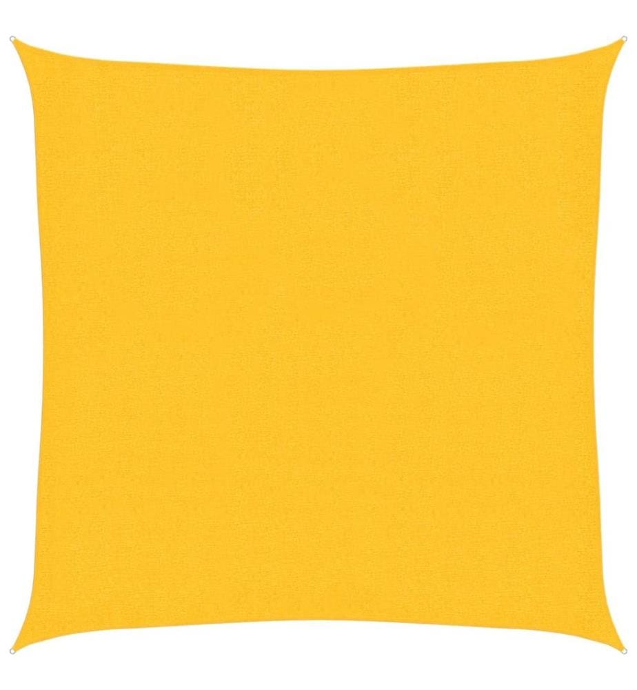 vidaXL Sonnensegel 160 g/m² Gelb 2,5x2,5 m HDPE