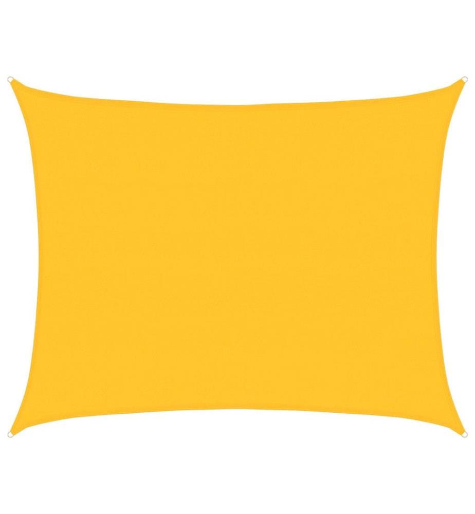 vidaXL Sonnensegel 160 g/m² Rechteckig Gelb 6x7 m HDPE