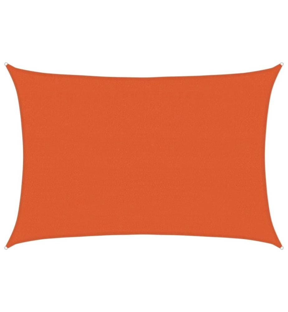 vidaXL Voile d'ombrage 160 g/m² Orange 3,5x5 m PEHD
