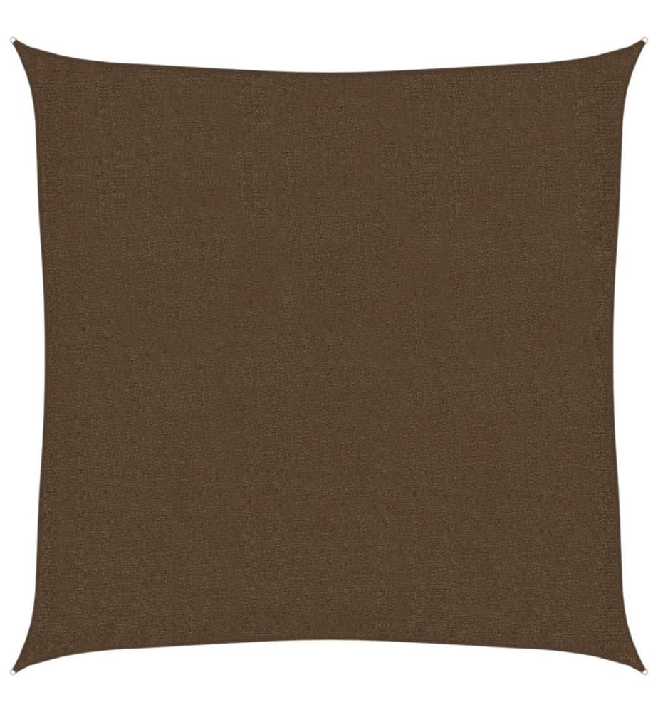 vidaXL Voile d'ombrage 160 g/m² Marron 2x2 m PEHD