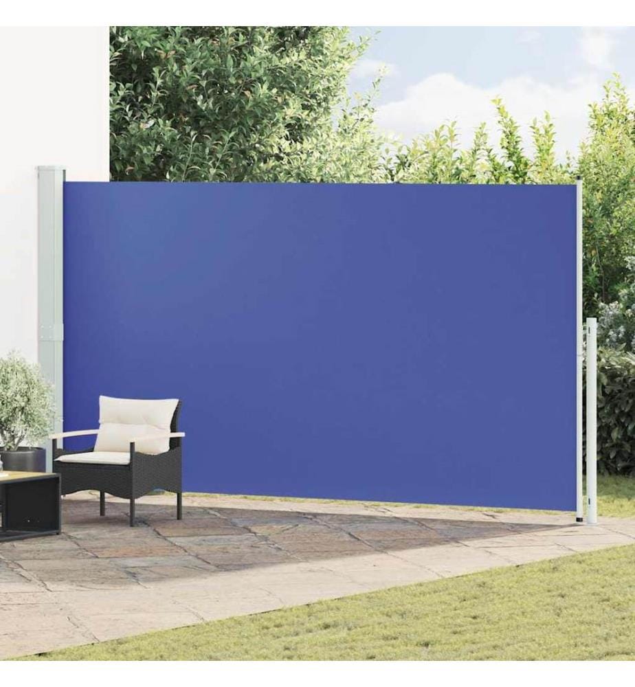 vidaXL Seitenmarkise Ausziehbar 200x500 cm Blau