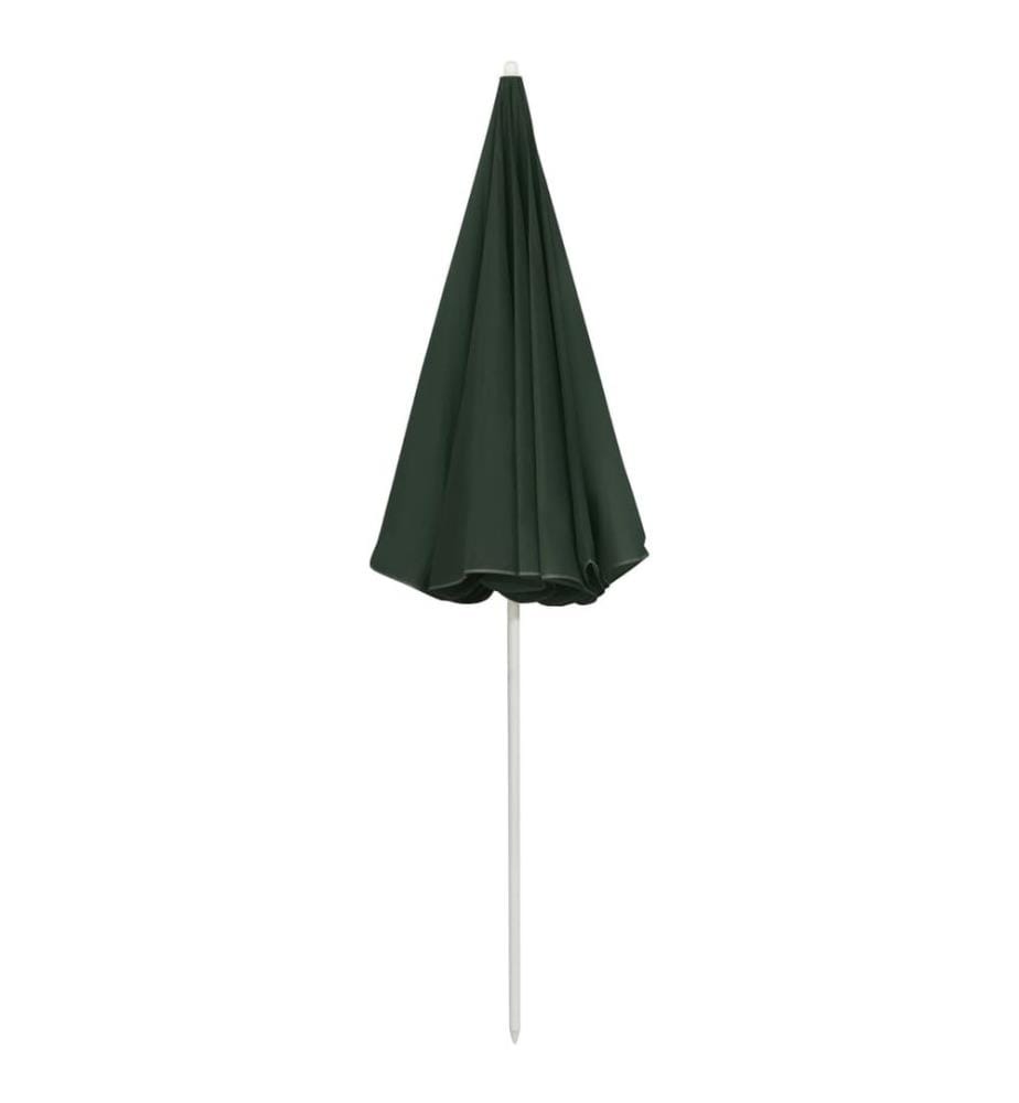 vidaXL Parasol de plage vert 240 cm