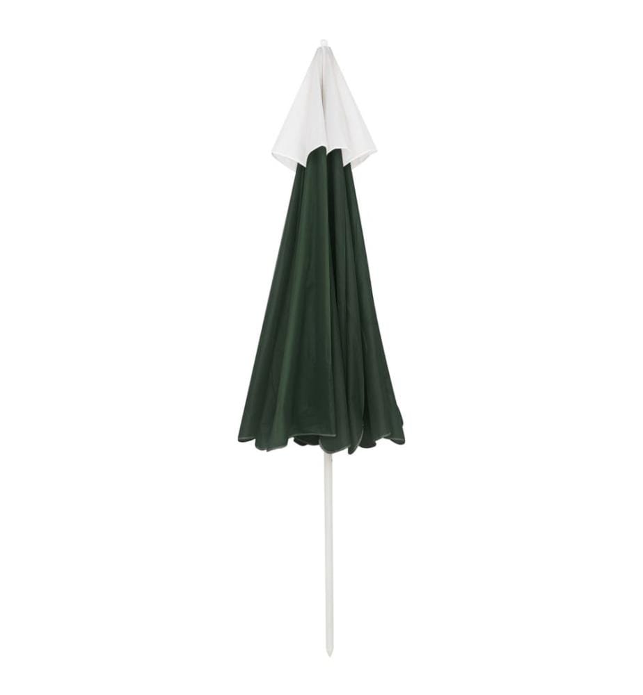 vidaXL Parasol de plage vert 240 cm