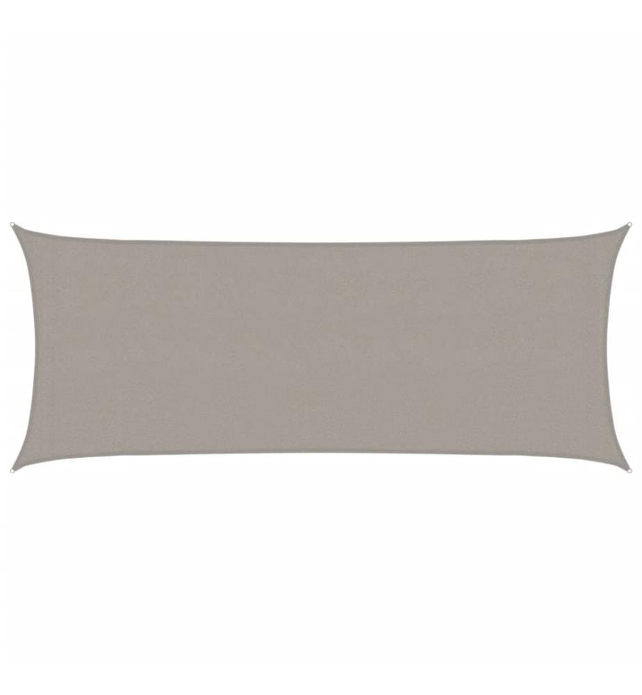 vidaXL Voile d'ombrage 160 g/m² rectangulaire gris clair 2x4,5 m PEHD