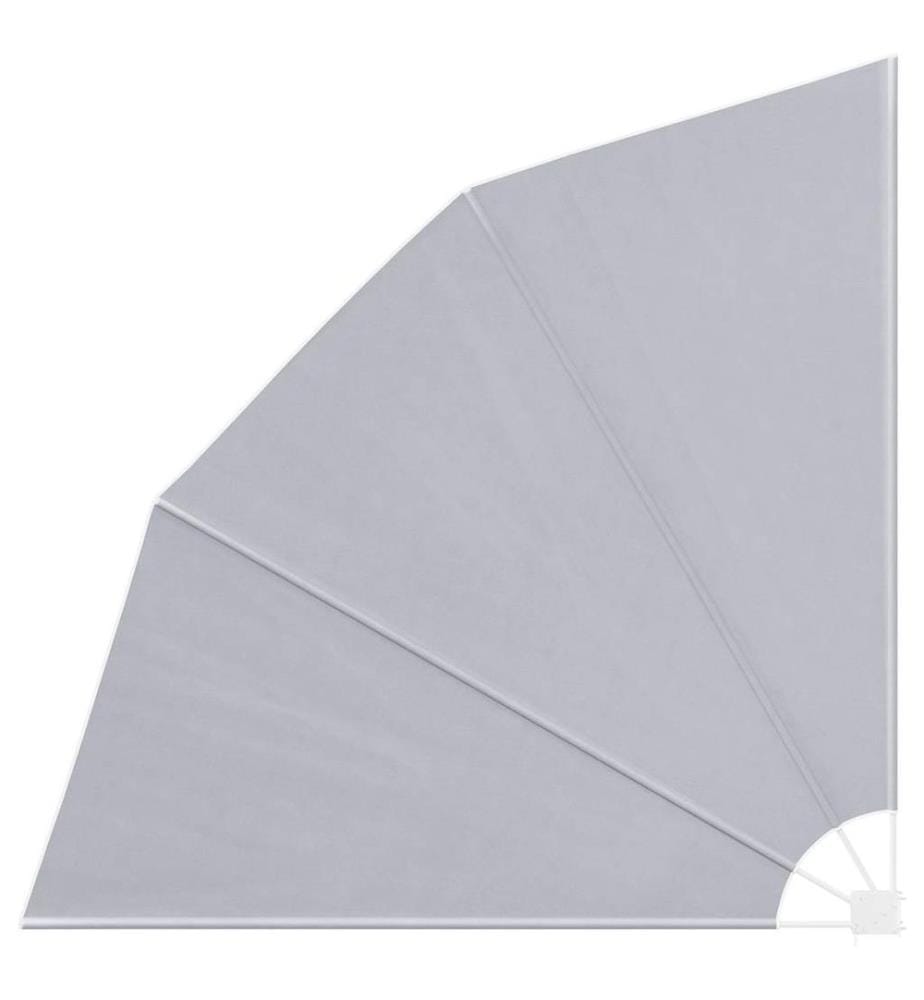 vidaXL Auvent latéral pliable de balcon Gris 210 x 210 cm