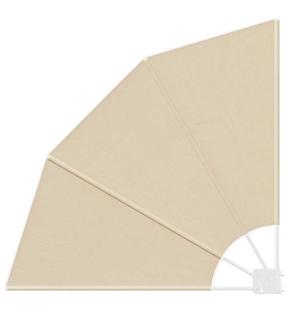 vidaXL Balkon Sichtschutz 115 x 115 cm Polyester Beige