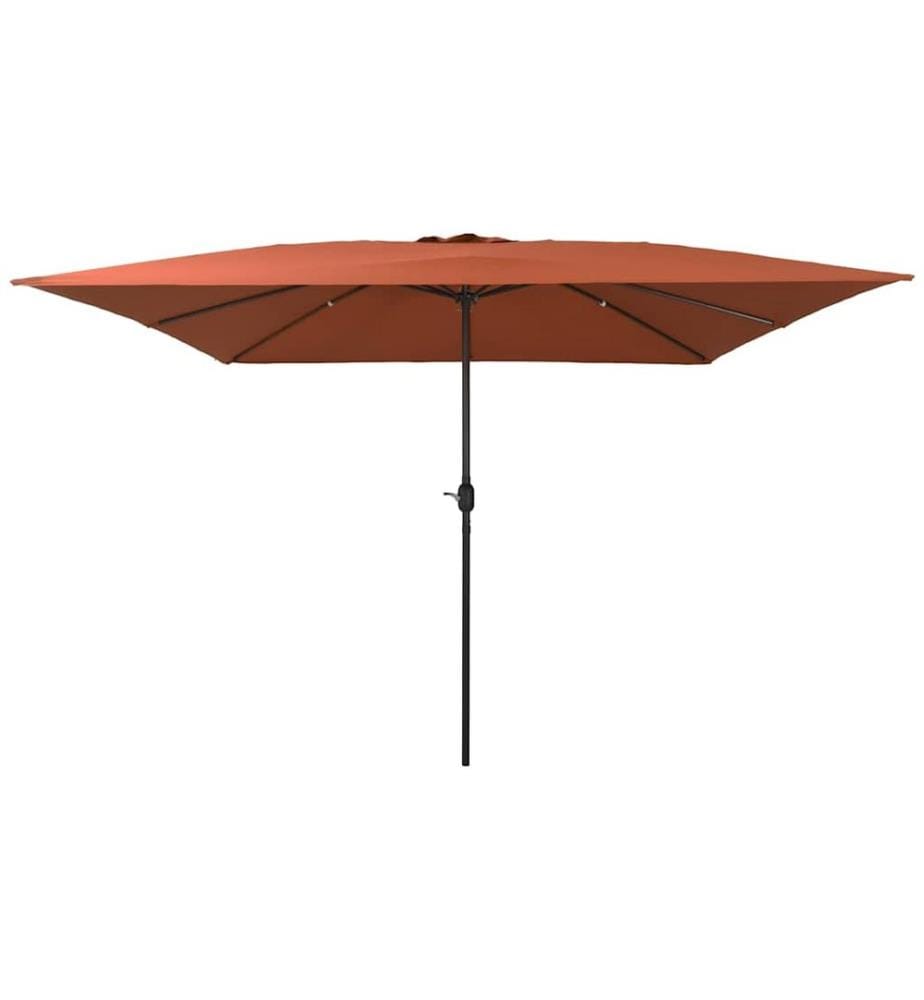 vidaXL Garten-Sonnenschirm Terrakotta 295 x 295 x 245 cm