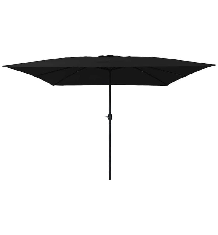 vidaXL Garten-Sonnenschirm Schwarz 295 x 295 x 245 cm