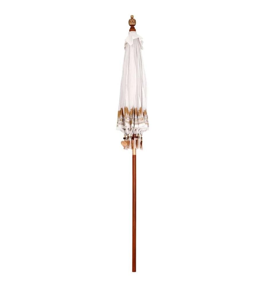 vidaXL Balinesischer Sonnenschirm Creme 190 x 190 x 260 cm