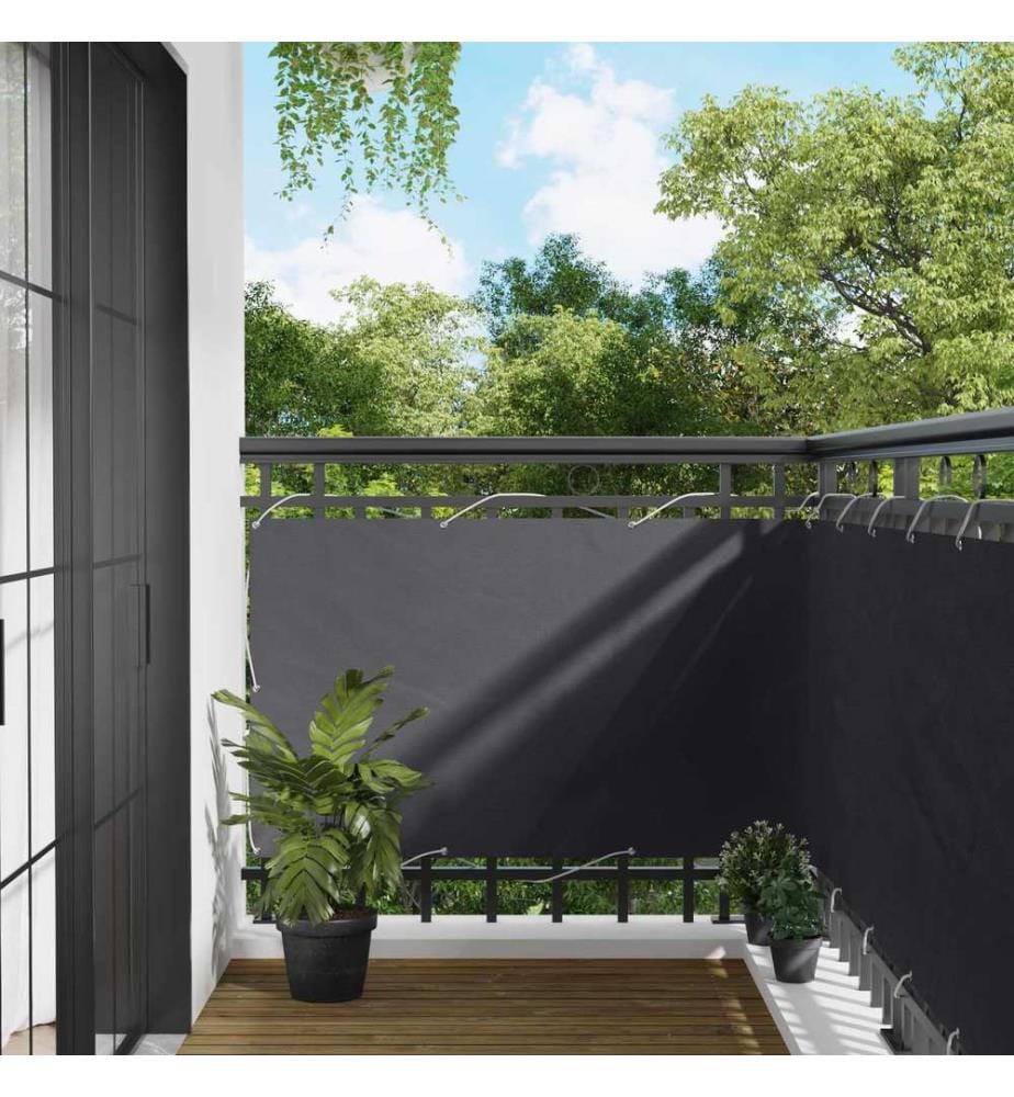 vidaXL Écran de balcon Anthracite 100 x 1000 cm Tissu Oxford