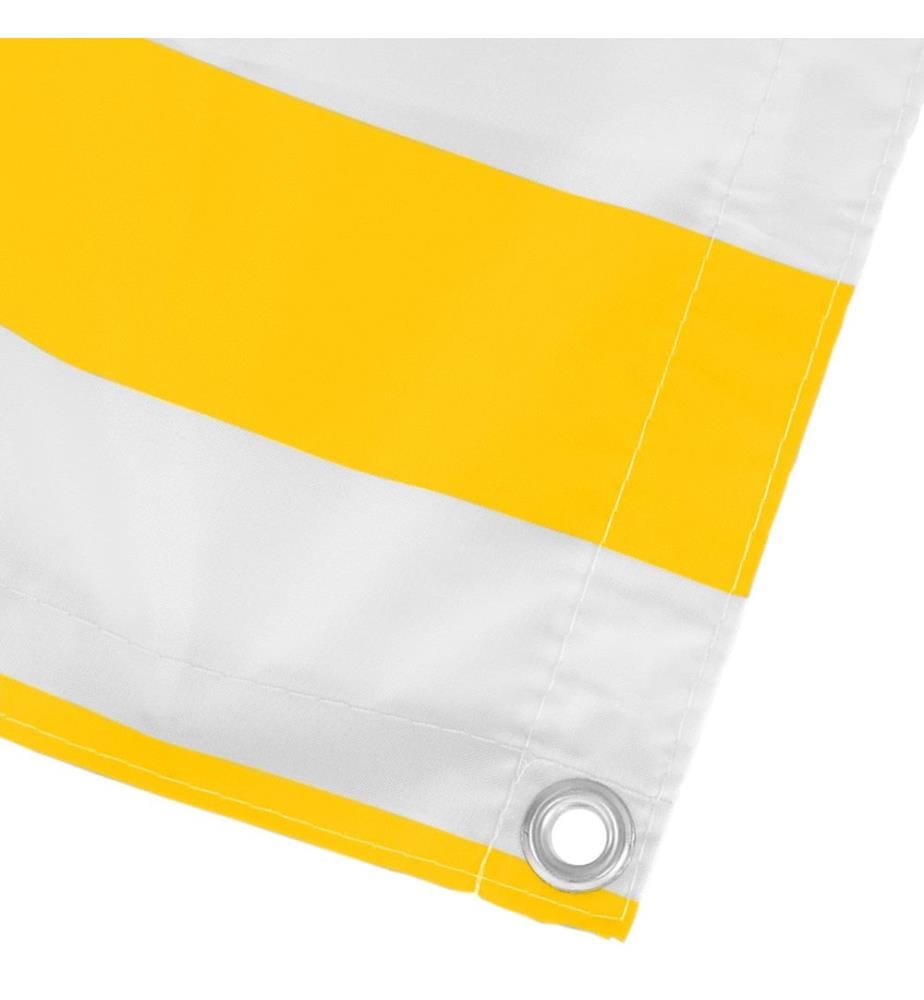 vidaXL Écran de balcon Jaune et blanc 120 x 200 cm