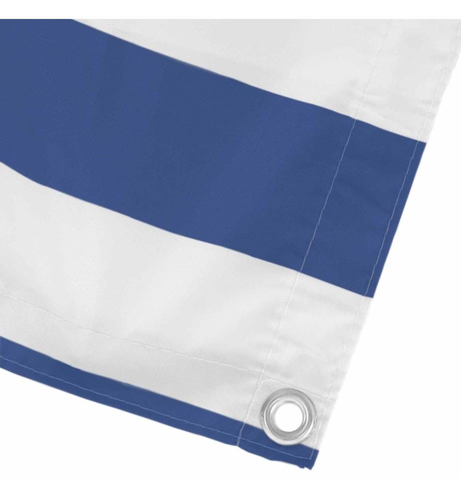 vidaXL Écran de balcon Bleu et Blanc 100 x 1000 cm Tissu Oxford