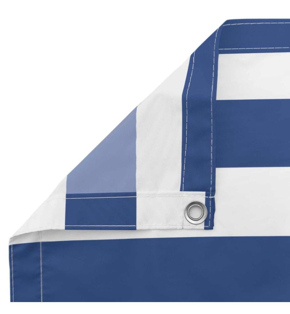 vidaXL Écran de balcon Bleu et Blanc 110 x 1000 cm Tissu Oxford