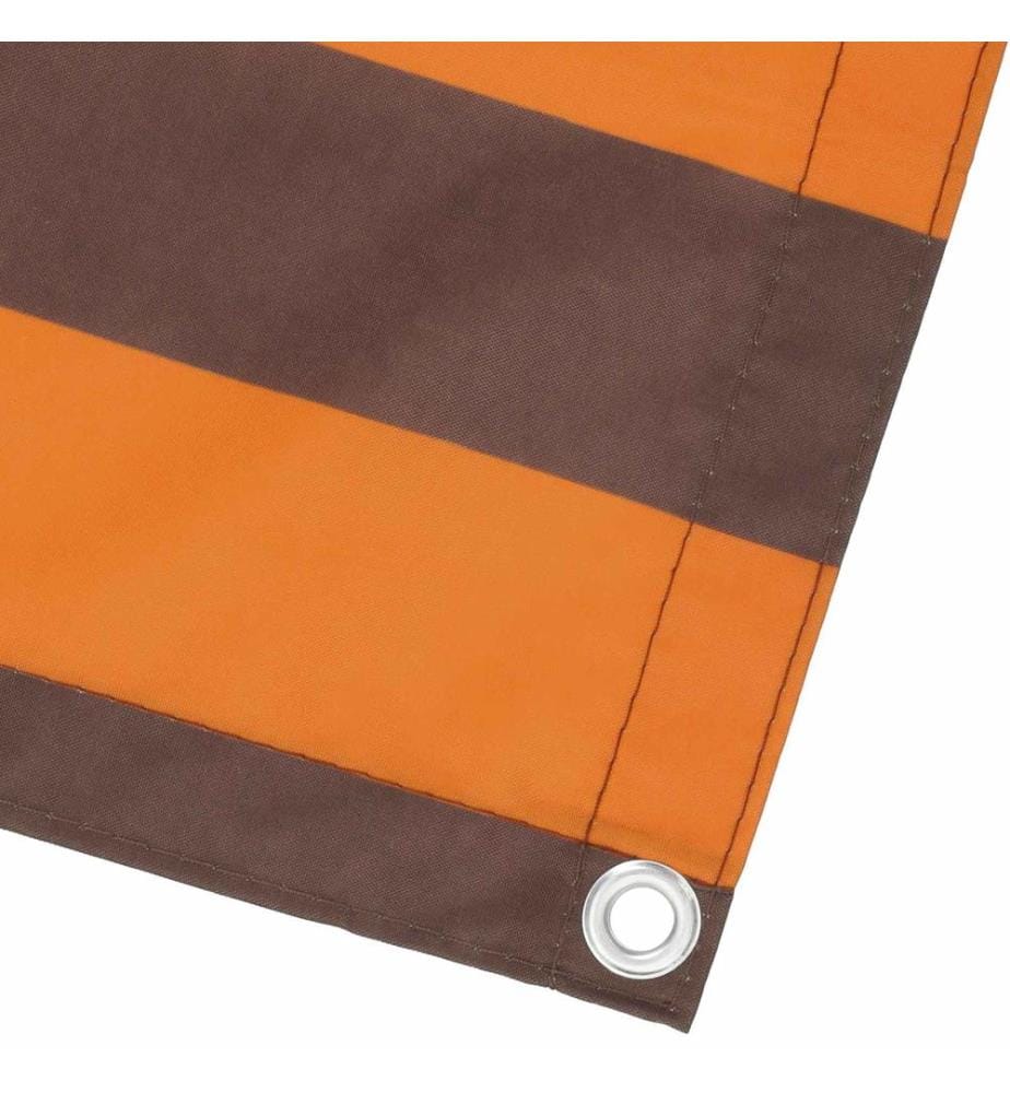 vidaXL Écran de balcon Orange et marron 110 x 400 cm Tissu Oxford
