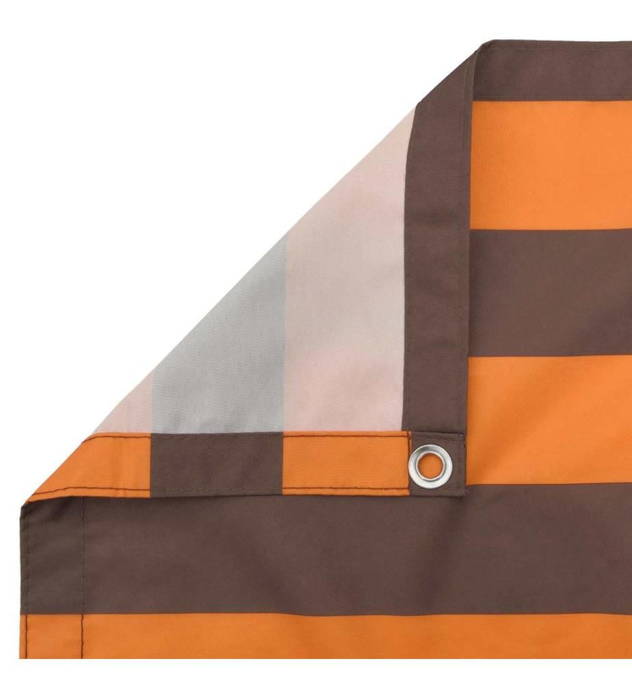 vidaXL Écran de balcon Orange et marron 110 x 400 cm Tissu Oxford