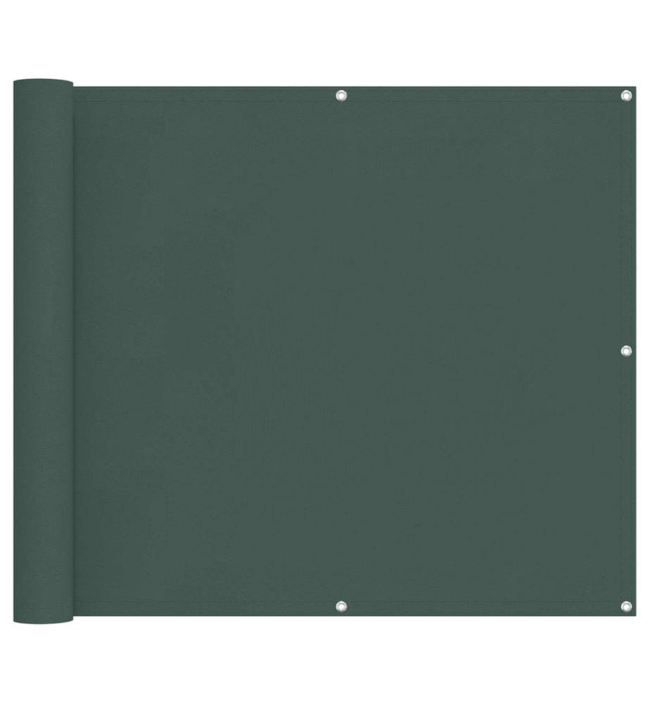vidaXL Écran de balcon Vert foncé 100 x 700 cm Tissu Oxford