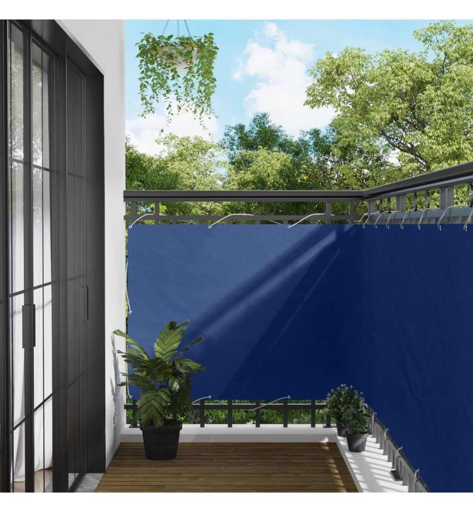 vidaXL Écran de balcon Bleu 110 x 700 cm Tissu Oxford