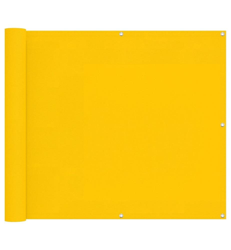 vidaXL Balkonsichtschutz Gelb 100 x 300 cm Oxford-Stoff