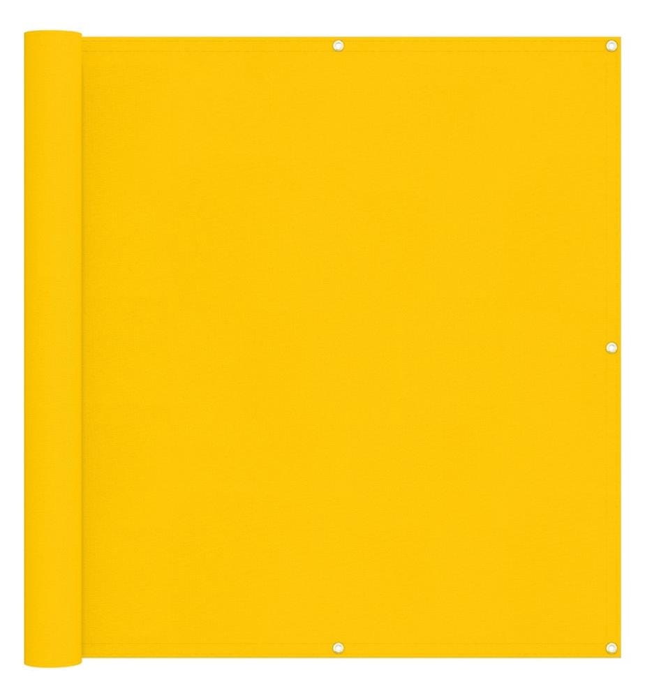 vidaXL Balkonsichtschutz Gelb 110 x 500 cm Oxford-Stoff