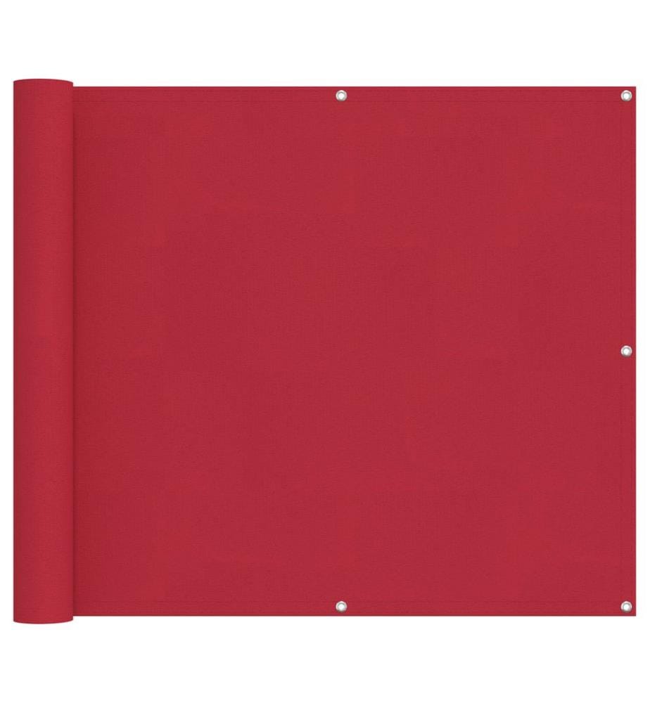 vidaXL Écran de balcon Rouge 100 x 500 cm Tissu Oxford