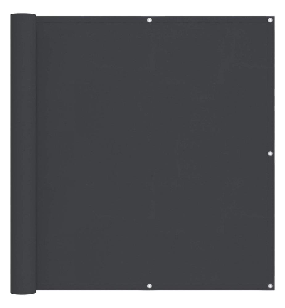 vidaXL Écran de balcon Noir 110 x 800 cm Tissu Oxford