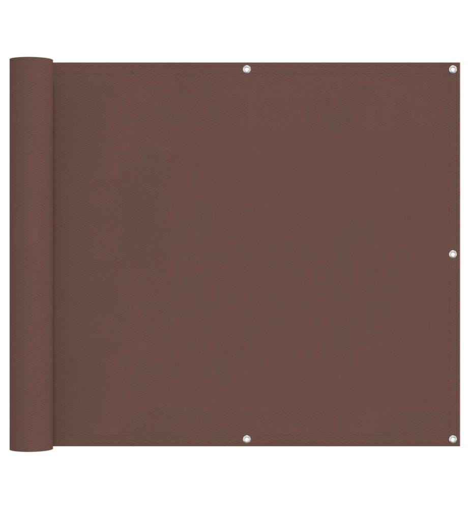 vidaXL Balkonsichtschutz Braun 90 x 200 cm Oxford-Stoff