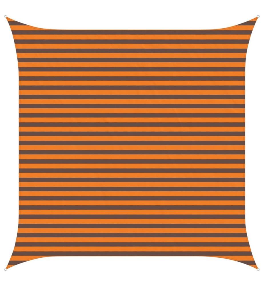 vidaXL Voile d'ombre Orange et marron 3,6 x 3,6 m