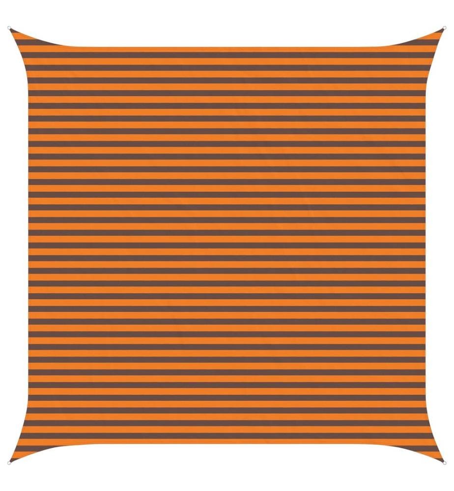 vidaXL Voile d'ombre Orange et marron 4,5 x 4,5 m