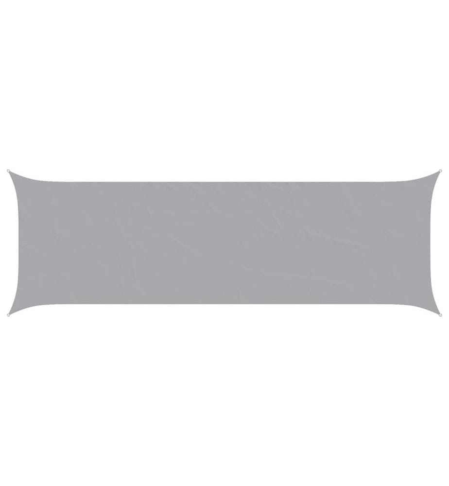 vidaXL Voile d'ombre Gris clair 6 x 2 m 100 % polyester Oxford