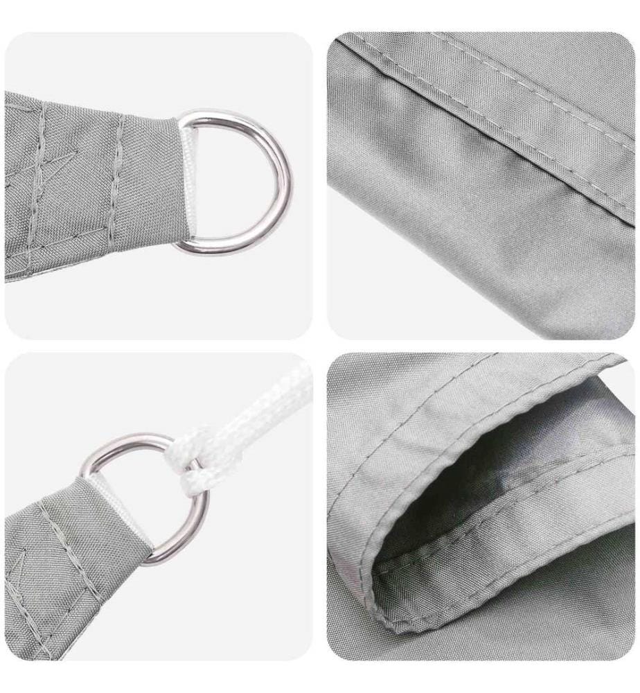 vidaXL Voile d'ombre Gris clair 6 x 2 m 100 % polyester Oxford