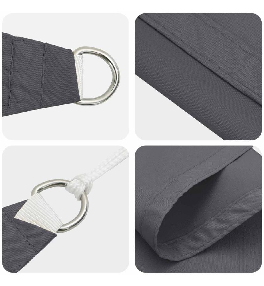 vidaXL Voile d'ombre Anthracite 6 x 2,5 m 100 % polyester Oxford