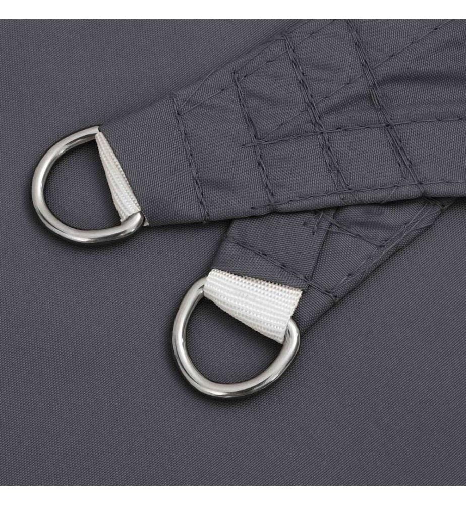 vidaXL Voile d'ombre Anthracite 6 x 2,5 m 100 % polyester Oxford