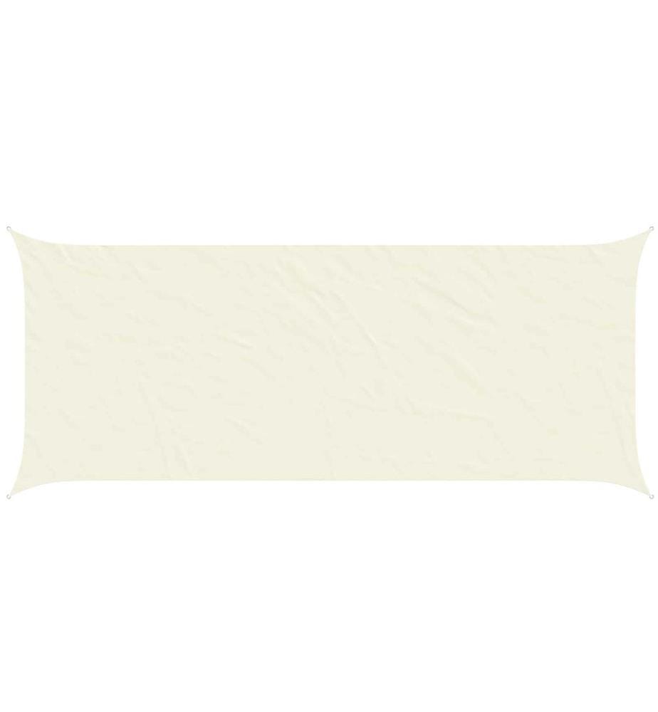 vidaXL Voile d'ombre Crème 6 x 2,5 m 100 % polyester Oxford