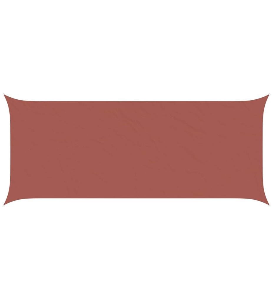vidaXL Voile d'ombre Terre cuite 6 x 2,5 m 100 % polyester Oxford
