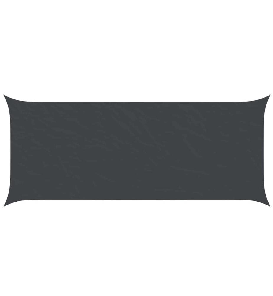 vidaXL Sonnensegel Schwarz 6 x 2,5 m 100 % Polyester Oxford