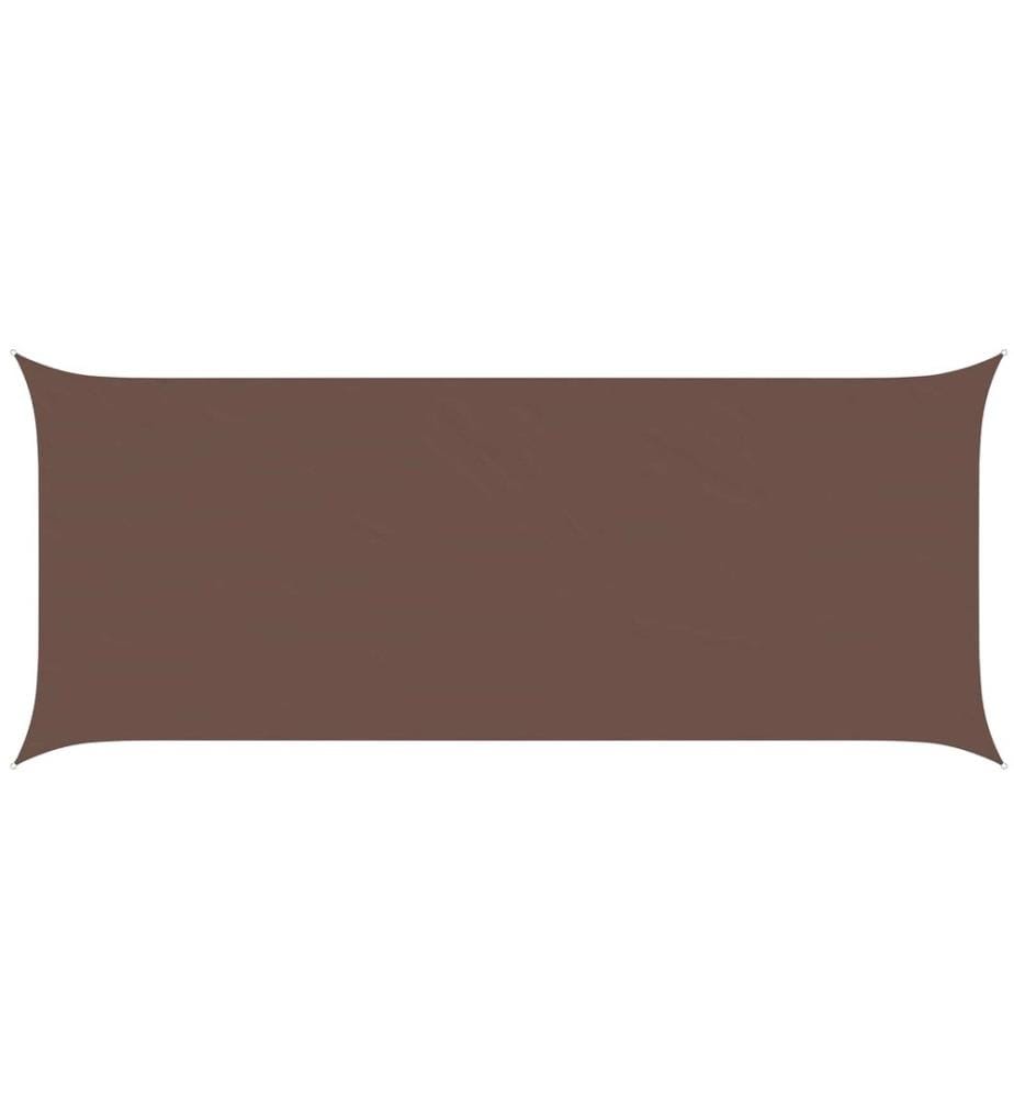 vidaXL Voile d'ombre Marron 6 x 2,5 m 100 % polyester Oxford