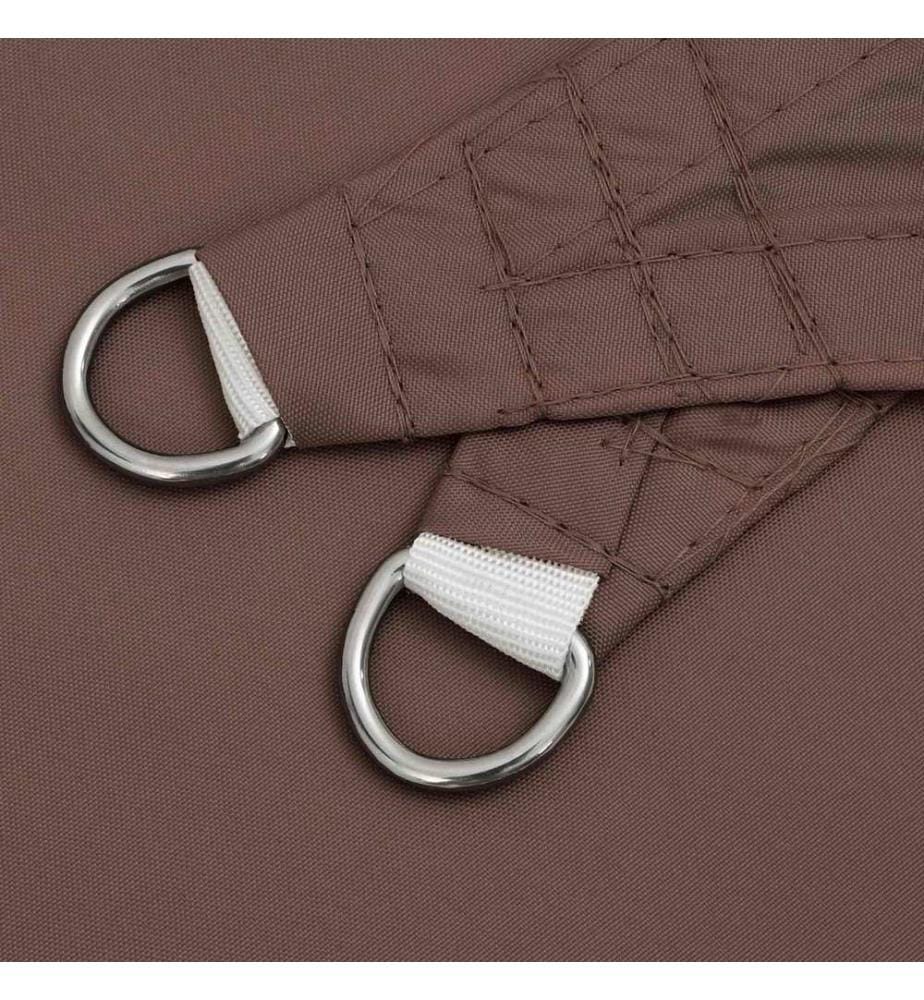vidaXL Voile d'ombre Marron 6 x 2,5 m 100 % polyester Oxford
