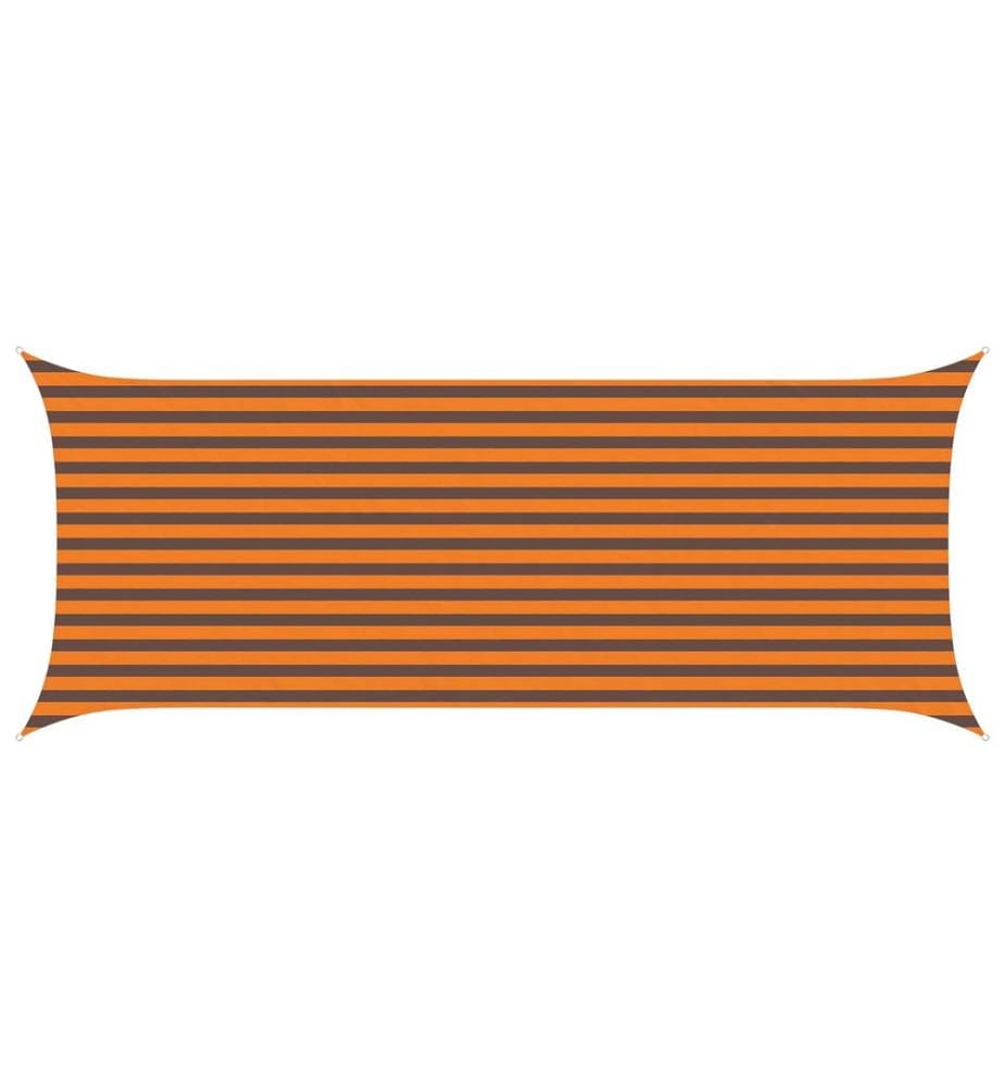 vidaXL Voile d'ombre Orange et marron 5 x 2 m 100 % polyester Oxford