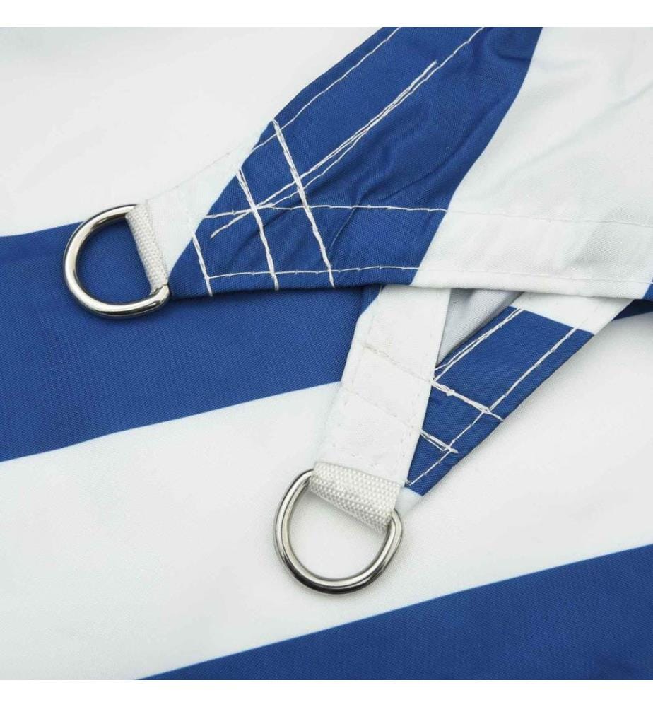 vidaXL Voile d'ombre Bleu et Blanc 5 x 3 m 100 % polyester Oxford