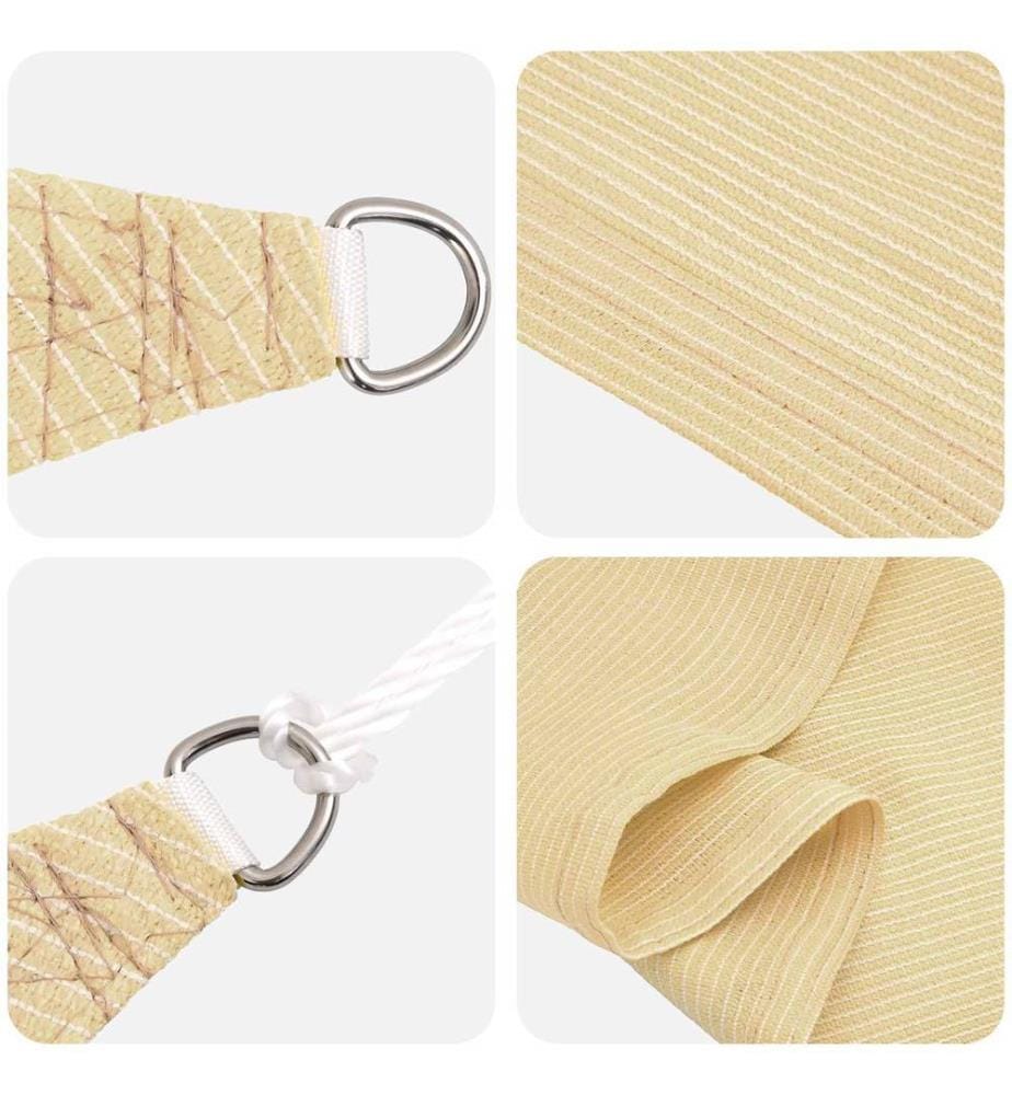 vidaXL Voile d'ombre Beige 2,5 x 6 m HDPE