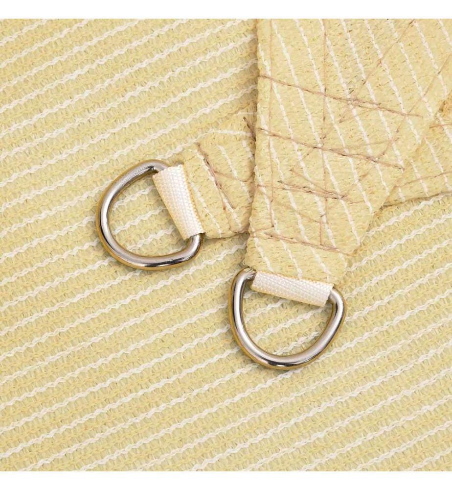 vidaXL Voile d'ombre Beige 2 x 2 x 2 m HDPE