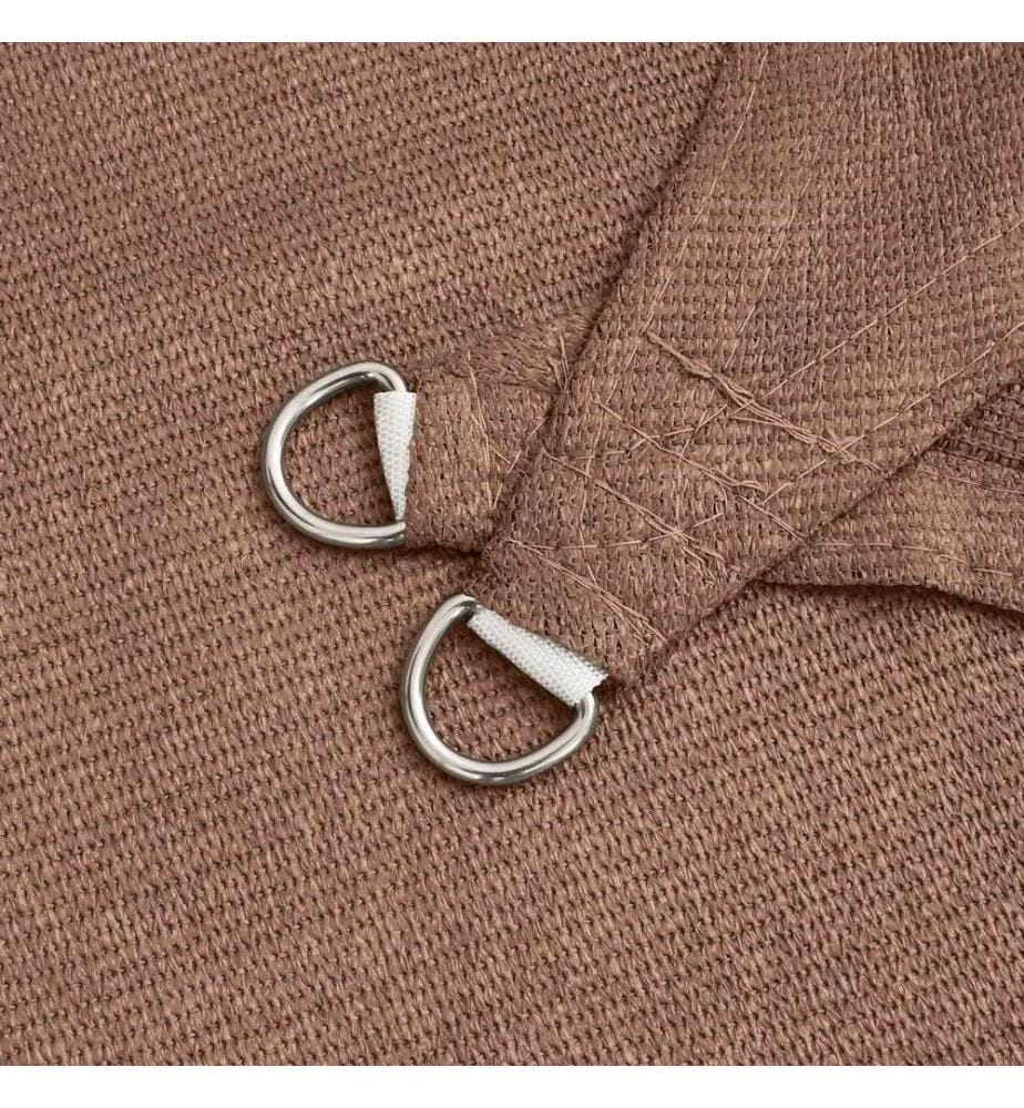 vidaXL Voile d'ombre Taupe 2 x 2 x 2 m HDPE