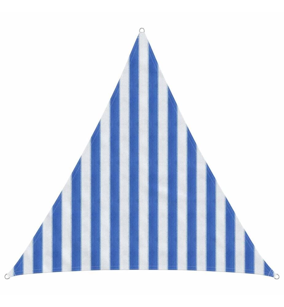 vidaXL Voile d'ombre Bleu et Blanc 2 x 2 x 2 m HDPE