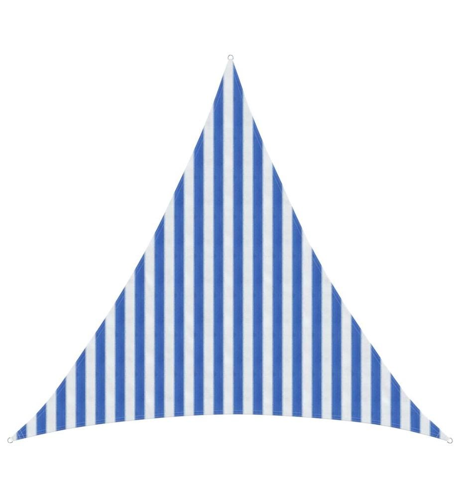 vidaXL Sonnensegel Blau und Weiss 3 x 3 x 3 m HDPE