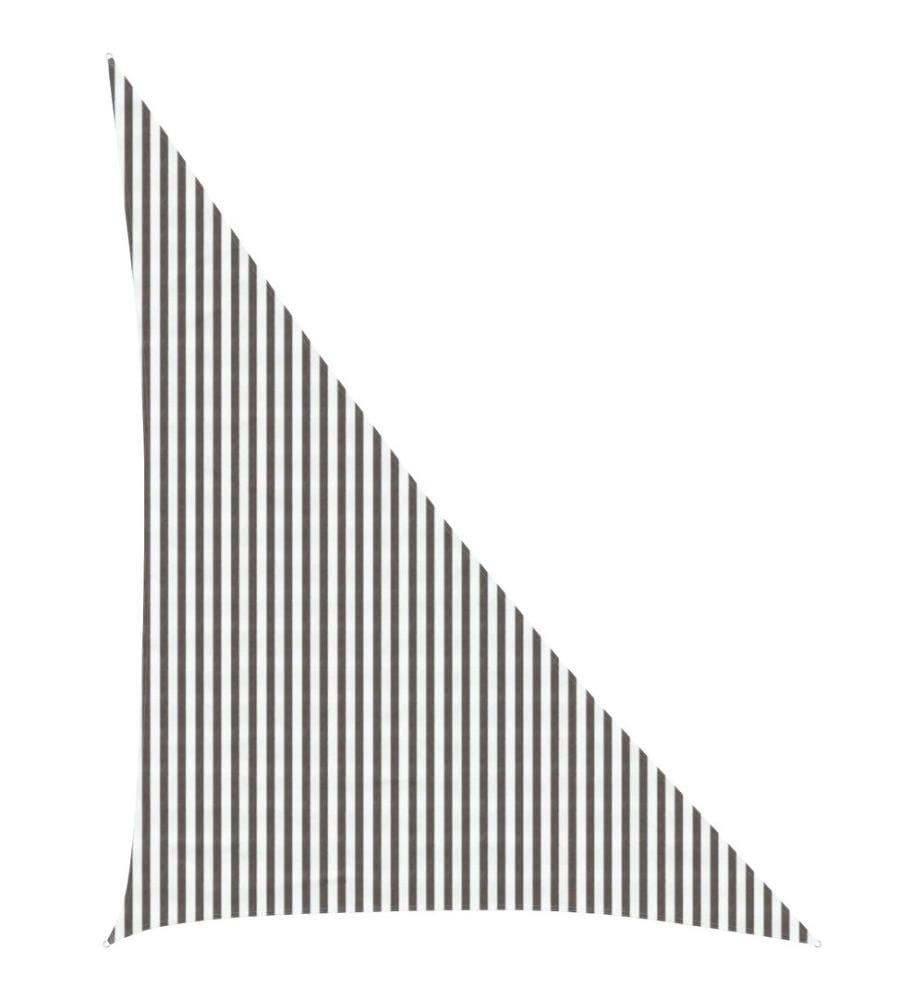 vidaXL Voile d'ombre Gris clair et blanc 4 x 5 x 6,8 m HDPE