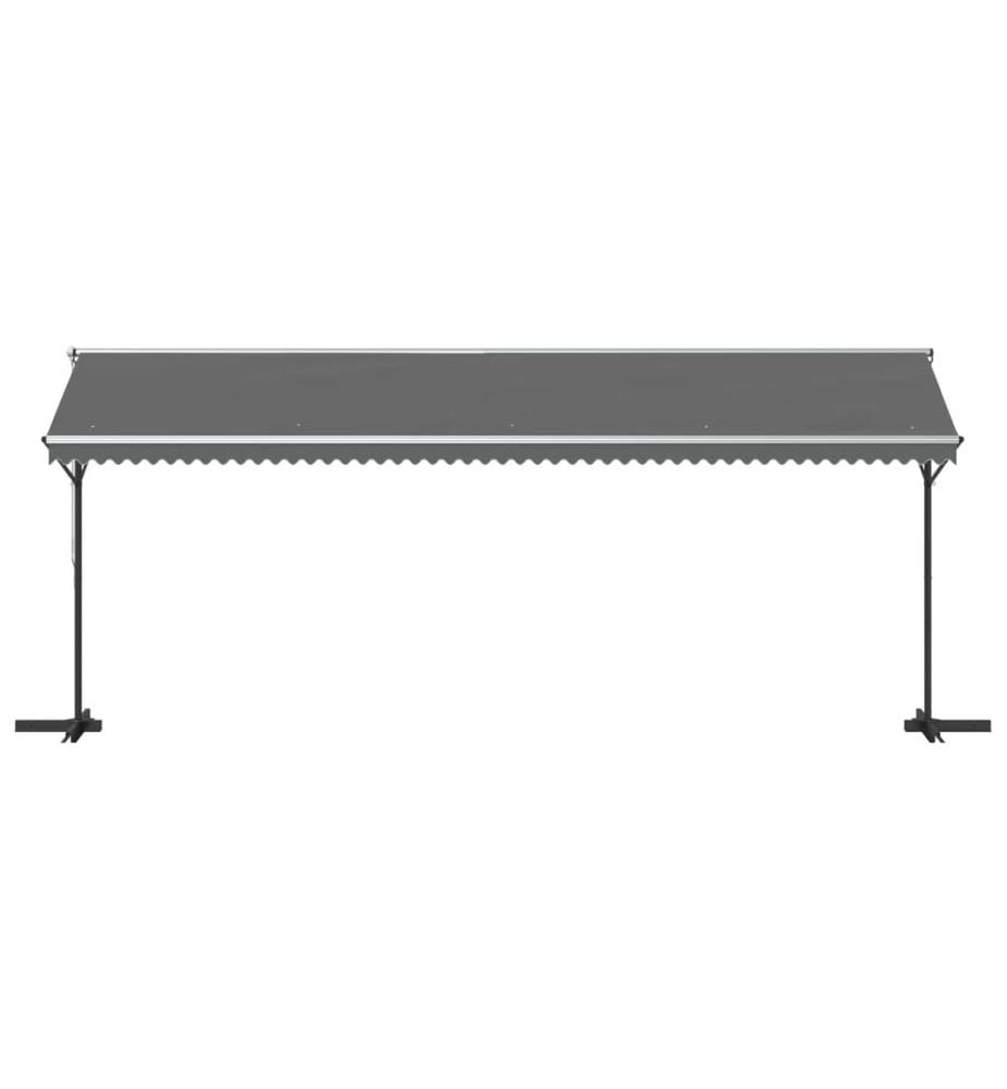 vidaXL Free Standing Awning Grau 6 x 3 m Polyester